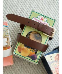 マットゴールドバックル太ベルト