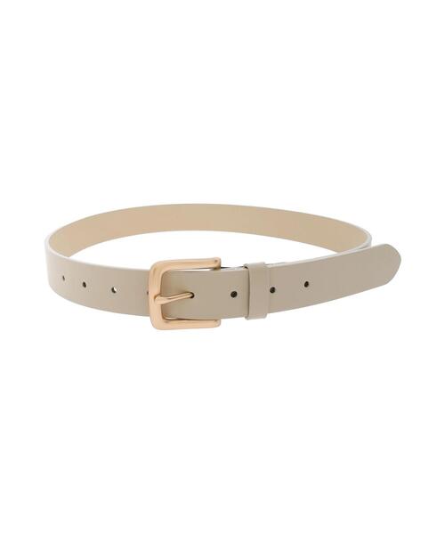 Te chichi TERRASSE（テチチテラス）の「マットゴールドバックル太ベルト（ベルト・レディース・オフホワイト/ブラウン/ブラック・F）」の5枚目の写真