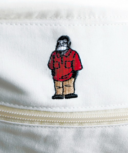 BEN DAVIS(ベンデイビス)の「【BEN DAVIS】刺繍キャンバスショルダー(ショルダーバッグ・レディース・ブラック/ナチュラル・FREE)」の3枚目の写真