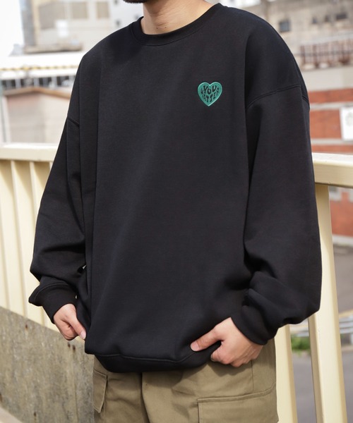 ZIP FIVE（ジップファイブ）の「【ZIP FIVE】 ビッグシルエット アソート 裏起毛 長袖 スウェット トレーナー（スウェット・レディース・ホワイト系4/ブラック系1/ホワイト系5/ベージュ系/グレー系3/アイボリー系6/グレー系4/ブラック系/ブラック系6/ブラック系7/ホワイト系1/ネイビー系/アイボリー/ダークグリーン/ブラック系3/ホワイト系8/ダークグリーン系1/ホワイト系その他2/ブラック系2/杢グレー/アイボリー系3/アイボリー系5/ネイビー系2/ホワイト系/ホワイト系7/ネイビー系1/グレー系/ブラック系4/グレー系2/グレー系1/ベージュ/ブラック系5/アイボリー系/ホワイト系2/ネイビー/ホワイト/ホワイト系6/ホワイト系3/グレー系5/アイボリー系2/アイボリー系7/オートミール/アイボリー系1/ブラック/ホワイト系9/ホワイト系その他/ダークグリーン系/チャコール/アイボリー系4・MEDIUM/X-LARGE/LARGE）」の20枚目の写真