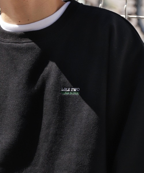 ZIP FIVE（ジップファイブ）の「【ZIP FIVE】 ビッグシルエット アソート 裏起毛 長袖 スウェット トレーナー（スウェット・レディース・ホワイト系4/ブラック系1/ホワイト系5/ベージュ系/グレー系3/アイボリー系6/グレー系4/ブラック系/ブラック系6/ブラック系7/ホワイト系1/ネイビー系/アイボリー/ダークグリーン/ブラック系3/ホワイト系8/ダークグリーン系1/ホワイト系その他2/ブラック系2/杢グレー/アイボリー系3/アイボリー系5/ネイビー系2/ホワイト系/ホワイト系7/ネイビー系1/グレー系/ブラック系4/グレー系2/グレー系1/ベージュ/ブラック系5/アイボリー系/ホワイト系2/ネイビー/ホワイト/ホワイト系6/ホワイト系3/グレー系5/アイボリー系2/アイボリー系7/オートミール/アイボリー系1/ブラック/ホワイト系9/ホワイト系その他/ダークグリーン系/チャコール/アイボリー系4・MEDIUM/X-LARGE/LARGE）」の22枚目の写真