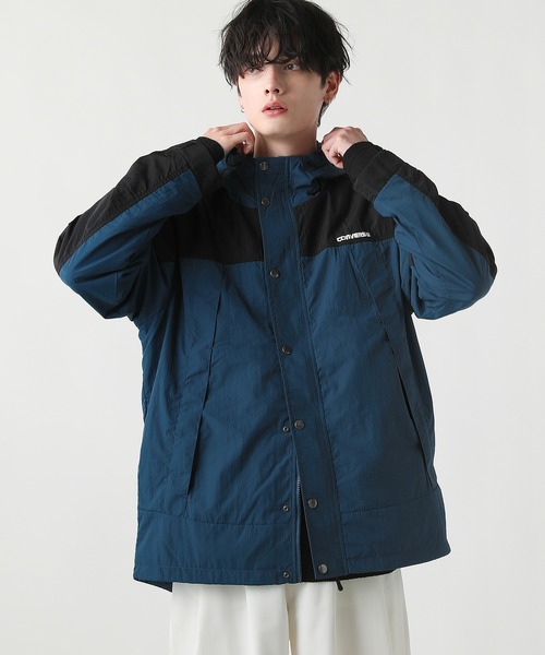 CONVERSE(コンバース)の「CONVERSE/切替マウンテンパーカー(マウンテンパーカー・メンズ・カーキ/ベージュ/ブルー/レッド・M/LL/L)」の4枚目の写真