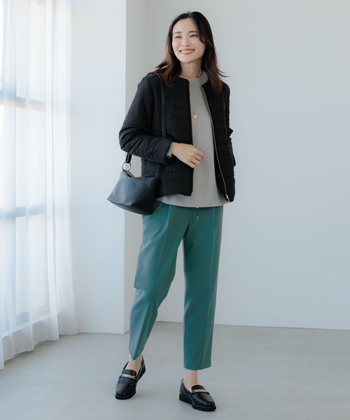 Elura(エルーラ)の「ウールライクテーパードパンツ(その他パンツ・レディース・ライトグレー/チャコールグレー/グリーン・MEDIUM/LARGE/X-LARGE/SMALL)」の4枚目の写真