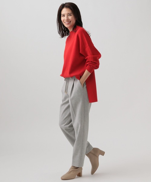 Elura(エルーラ)の「ウールライクテーパードパンツ(その他パンツ・レディース・ライトグレー/チャコールグレー/グリーン・MEDIUM/LARGE/X-LARGE/SMALL)」の14枚目の写真