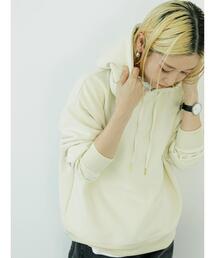 Samansa Mos2 blue | 裏毛フーディ(Tシャツ/カットソー)