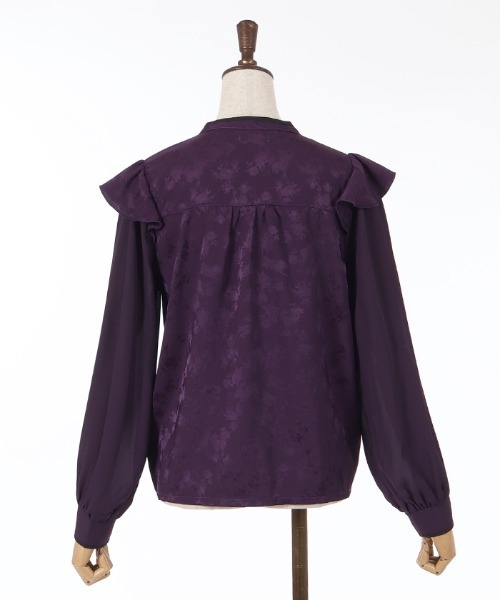 axes femme（アクシーズファム）の「チャイナ釦ＪＱブラウス（シャツ/ブラウス・レディース・パープル/ブラック/ホワイト・FREE）」の18枚目の写真