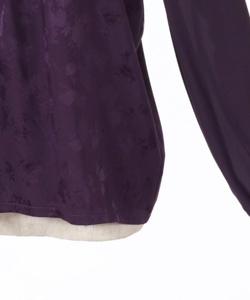 axes femme（アクシーズファム）の「チャイナ釦ＪＱブラウス（シャツ/ブラウス・レディース・パープル/ブラック/ホワイト・FREE）」の20枚目の写真