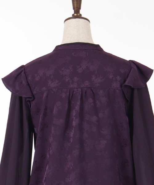 axes femme（アクシーズファム）の「チャイナ釦ＪＱブラウス（シャツ/ブラウス・レディース・パープル/ブラック/ホワイト・FREE）」の22枚目の写真