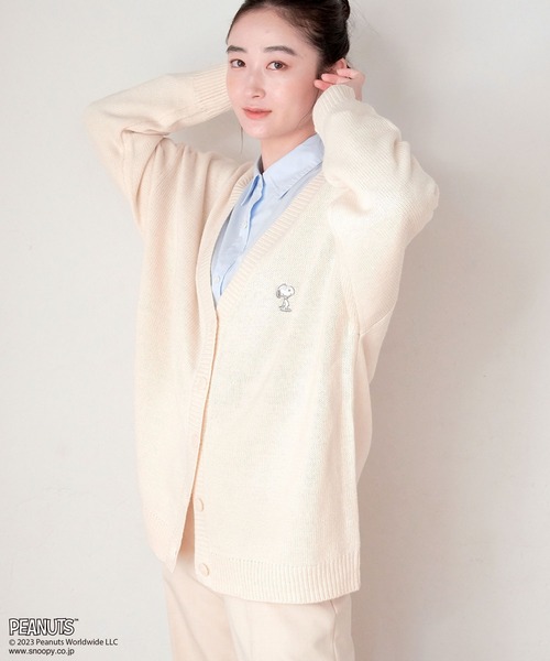 PEANUTS(ピーナッツ)の「【ピーナッツ/PEANUTS】スヌーピー刺繍カーディガン◆終了◆(カーディガン/ボレロ・レディース・ブラック/グリーン/アイボリー/ブルー・L/M/LL/3L)」の19枚目の写真