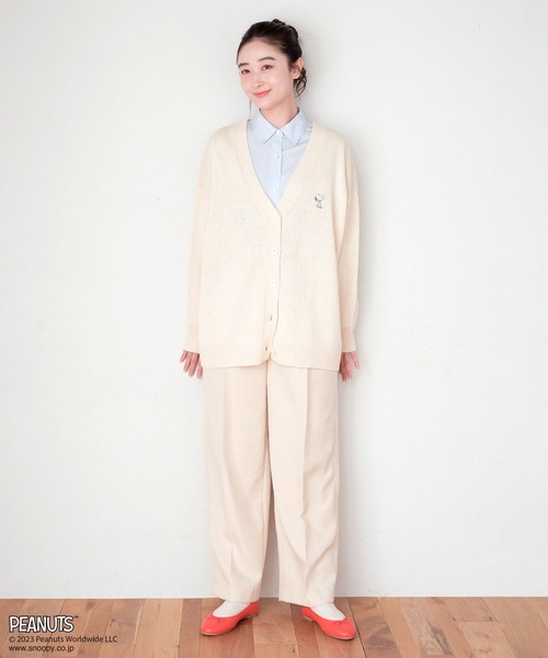 PEANUTS(ピーナッツ)の「【ピーナッツ/PEANUTS】スヌーピー刺繍カーディガン◆終了◆(カーディガン/ボレロ・レディース・ブラック/グリーン/アイボリー/ブルー・L/M/LL/3L)」の16枚目の写真