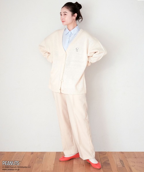 PEANUTS(ピーナッツ)の「【ピーナッツ/PEANUTS】スヌーピー刺繍カーディガン◆終了◆(カーディガン/ボレロ・レディース・ブラック/グリーン/アイボリー/ブルー・L/M/LL/3L)」の17枚目の写真