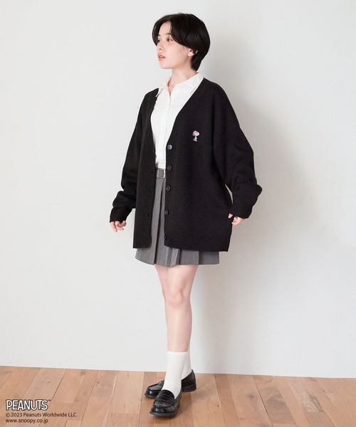 PEANUTS(ピーナッツ)の「【ピーナッツ/PEANUTS】スヌーピー刺繍カーディガン◆終了◆(カーディガン/ボレロ・レディース・ブラック/グリーン/アイボリー/ブルー・L/M/LL/3L)」の22枚目の写真