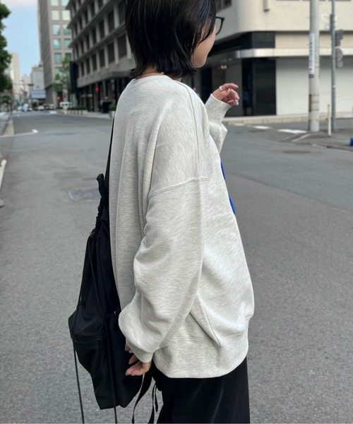 CPCM（シーピーシーエム）の「サガラ刺繍BIGスウェット（スウェット・レディース・オフホワイト/グレー/ブラック/グリーン/ダークグレー/ライトグレー/ネイビー/ブルー系その他・MEDIUM/LARGE）」の14枚目の写真