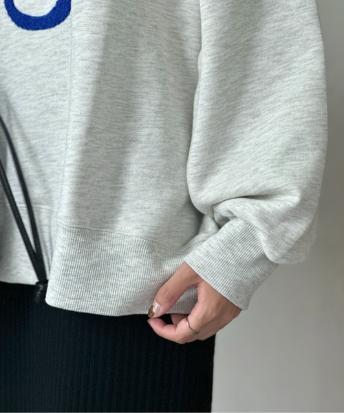 CPCM（シーピーシーエム）の「サガラ刺繍BIGスウェット（スウェット・レディース・オフホワイト/グレー/ブラック/グリーン/ダークグレー/ライトグレー/ネイビー/ブルー系その他・MEDIUM/LARGE）」の21枚目の写真