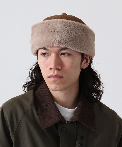 Fabulous（ファビュラス）の「fabulous メルトンファーワッチ（ニットキャップ/ビーニー・メンズ・ブラック/ベージュ/グレー・FREE）」の3枚目の写真