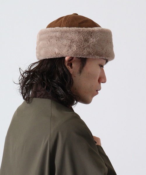 Fabulous（ファビュラス）の「fabulous メルトンファーワッチ（ニットキャップ/ビーニー・メンズ・ブラック/ベージュ/グレー・FREE）」の14枚目の写真