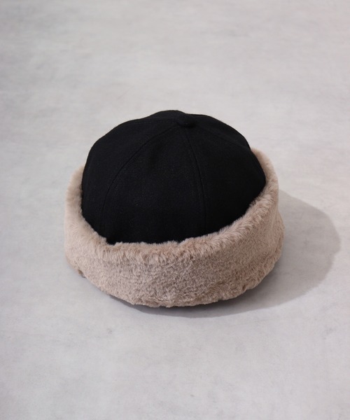 Fabulous（ファビュラス）の「fabulous メルトンファーワッチ（ニットキャップ/ビーニー・メンズ・ブラック/ベージュ/グレー・FREE）」の16枚目の写真