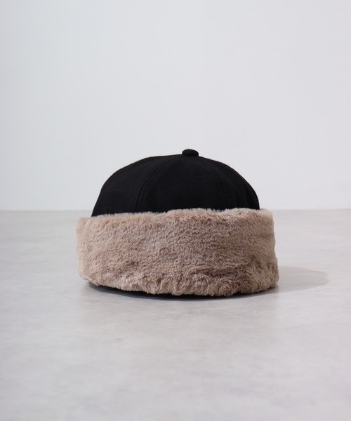 Fabulous（ファビュラス）の「fabulous メルトンファーワッチ（ニットキャップ/ビーニー・メンズ・ブラック/ベージュ/グレー・FREE）」の17枚目の写真