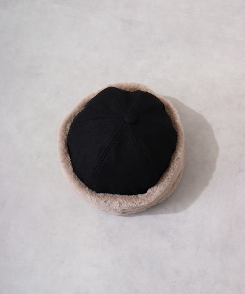 Fabulous（ファビュラス）の「fabulous メルトンファーワッチ（ニットキャップ/ビーニー・メンズ・ブラック/ベージュ/グレー・FREE）」の18枚目の写真