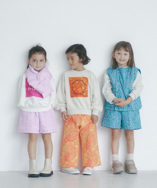 ERIC CARLE（エリックカール）の「【別注】＜ERIC CARLE×green label relaxing＞ キルトキュロット 100cm-130cm（その他パンツ・キッズ・ケリー/ライラック・M(110-120cm)/S(100-110cm)/L(120-130cm)）」の5枚目の写真