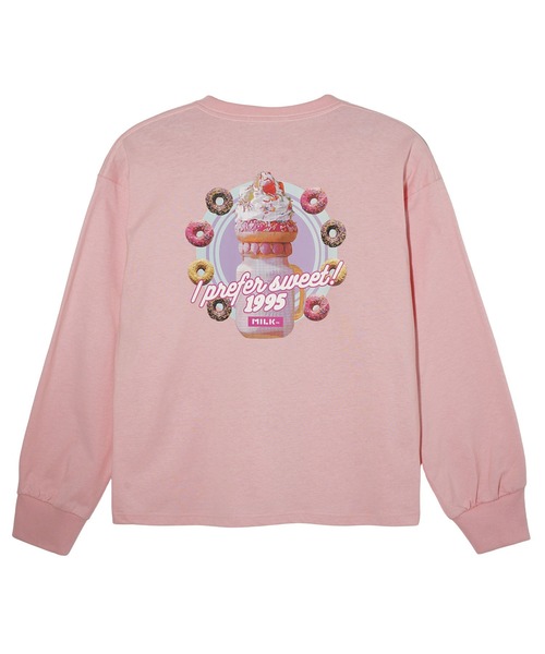 MILKFED.（ミルクフェド）の「POP DONUT  L/S TEE（Tシャツ/カットソー・レディース・ブラック/ライトピンク/オフホワイト・M/L）」の3枚目の写真
