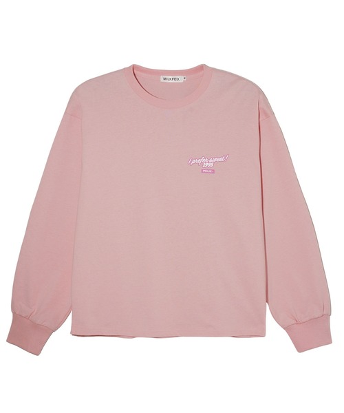 MILKFED.（ミルクフェド）の「POP DONUT  L/S TEE（Tシャツ/カットソー・レディース・ブラック/ライトピンク/オフホワイト・M/L）」の4枚目の写真