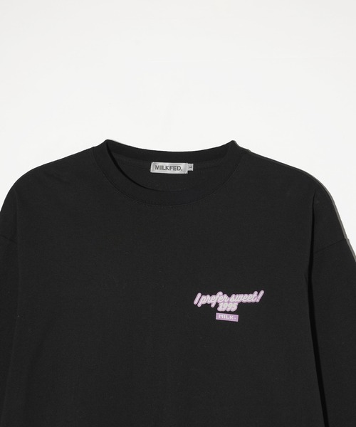 MILKFED.（ミルクフェド）の「POP DONUT  L/S TEE（Tシャツ/カットソー・レディース・ブラック/ライトピンク/オフホワイト・M/L）」の8枚目の写真