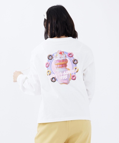 MILKFED.（ミルクフェド）の「POP DONUT  L/S TEE（Tシャツ/カットソー・レディース・ブラック/ライトピンク/オフホワイト・M/L）」の19枚目の写真