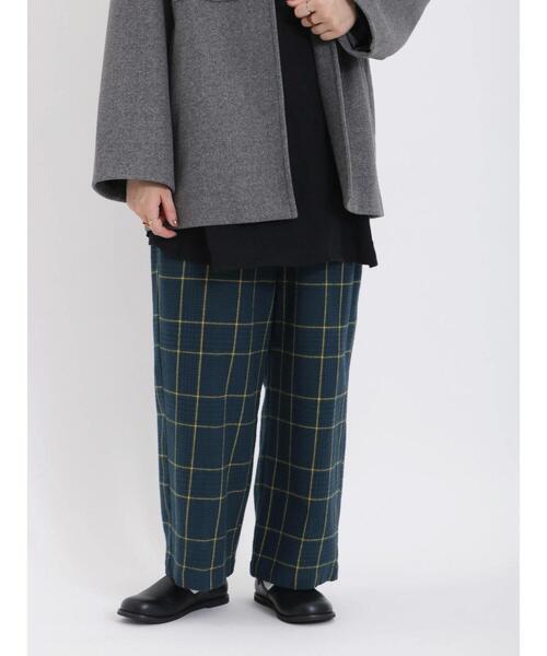 Samansa Mos2(サマンサ モスモス)の「【帯電防止】ウールライクゆるストレートパンツ(その他パンツ・レディース・ベージュ/グリーン/キナリ/チャコールグレー・F)」の5枚目の写真