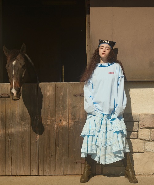 PINK HOUSE(ピンクハウス)の「cat knit hat(ニットキャップ/ビーニー・レディース・ブラック/ピンク/キナリ・フリー)」の12枚目の写真