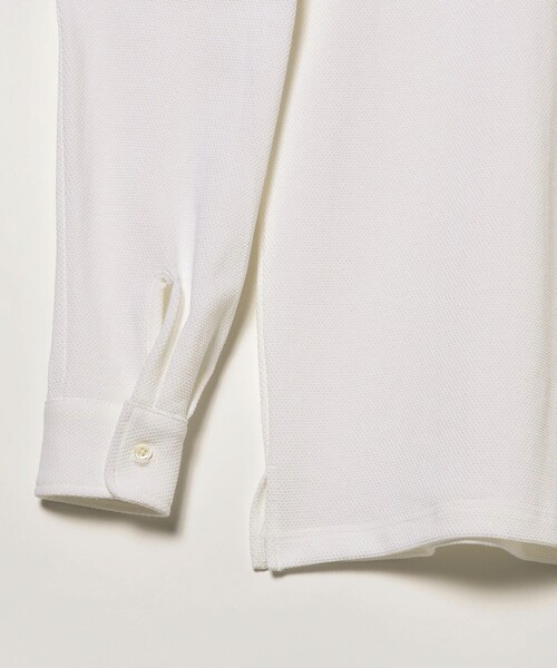 NECESSARY or UNNECESSARY（ネセサリーオアアンネセサリー）の「NECESSARY or UNNECESSARY / MILES ボタンダウンポロシャツ（シャツ/ブラウス・メンズ・ホワイト・MEDIUM/LARGE）」の4枚目の写真