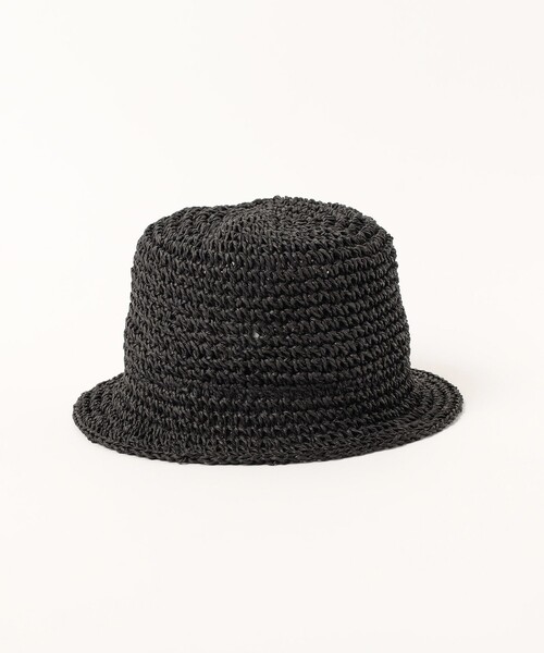 BEAMS HEART（ビームスハート）の「BEAMS HEART / コマ編み バケットハット（ハット・メンズ・ブラック/ベージュ・ONE SIZE）」の9枚目の写真