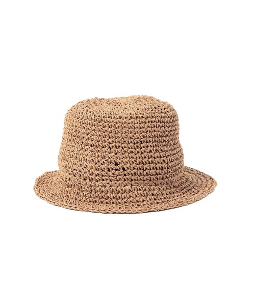 BEAMS HEART（ビームスハート）の「BEAMS HEART / コマ編み バケットハット（ハット・メンズ・ブラック/ベージュ・ONE SIZE）」の11枚目の写真