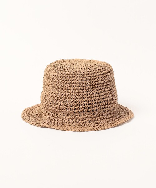 BEAMS HEART（ビームスハート）の「BEAMS HEART / コマ編み バケットハット（ハット・メンズ・ブラック/ベージュ・ONE SIZE）」の13枚目の写真