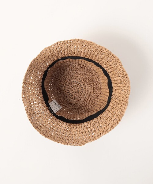 BEAMS HEART（ビームスハート）の「BEAMS HEART / コマ編み バケットハット（ハット・メンズ・ブラック/ベージュ・ONE SIZE）」の16枚目の写真