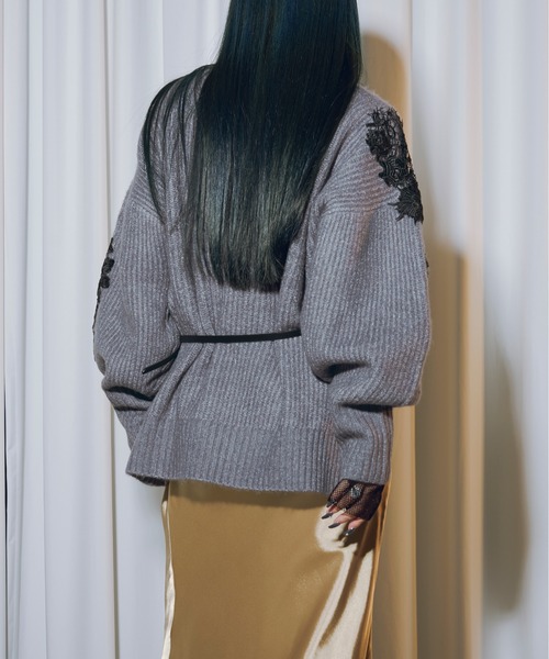 Lady mood アシメレースニット（ニット/セーター）｜Ezick（エジック