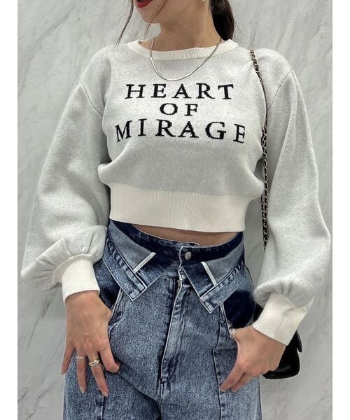 dazzlin（ダズリン）の「バックオープンジャカードロゴニット（ニット/セーター・レディース・ブラック/オフホワイト・FREE）」の14枚目の写真