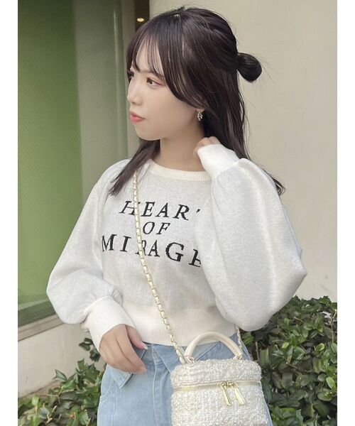 dazzlin（ダズリン）の「バックオープンジャカードロゴニット（ニット/セーター・レディース・ブラック/オフホワイト・FREE）」の20枚目の写真