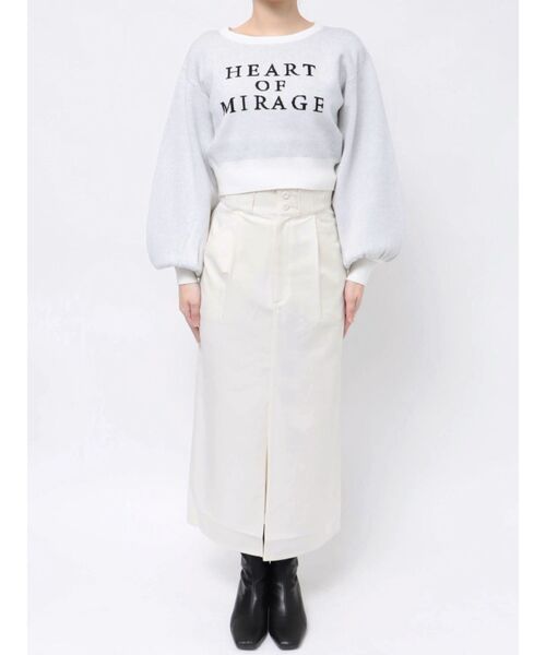 dazzlin（ダズリン）の「バックオープンジャカードロゴニット（ニット/セーター・レディース・ブラック/オフホワイト・FREE）」の16枚目の写真