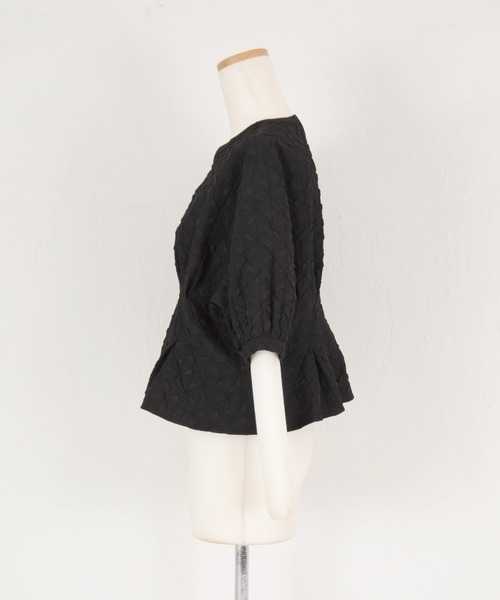 titivate（ティティベイト）の「ペプラムトップス/Iラインスカートセット（セットアップ・レディース・ブラック/グレイッシュベージュ・S/L/M）」の11枚目の写真