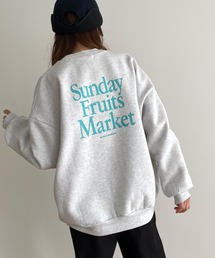 CANAL JEAN | El mar(エルマール) "Sunday Fruits Market"起毛トレーナー(スウェット)