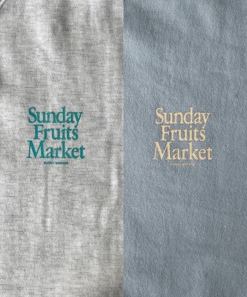 CANAL JEAN(キャナルジーン)の「El mar Sunday Fruits Market起毛トレーナー(スウェット・レディース・ヘザーグレー/ブルーグレー・ONE SIZE)」の14枚目の写真