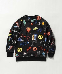 【MSGM 】KIDS 大人もOK ロゴグラフィックパーカー＜関税込＞ MSGM Kids logo-print zip-up Hoodie | Neutrals | FARFETCH