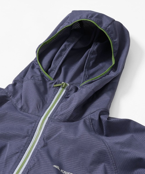 KRIFF MAYER Lady's Collection（クリフメイヤーレディースコレクション）の「さらさらエアーフードJK（ナイロンジャケット・レディース・チャコール/イエロー/ネイビー/その他5/カラフル/カーキ/グレー・MEDIUM/LARGE）」の15枚目の写真