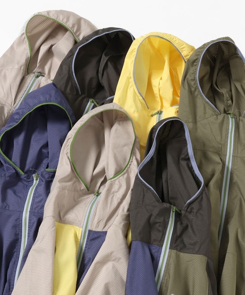 KRIFF MAYER Lady's Collection（クリフメイヤーレディースコレクション）の「さらさらエアーフードJK（ナイロンジャケット・レディース・チャコール/イエロー/ネイビー/その他5/カラフル/カーキ/グレー・MEDIUM/LARGE）」の16枚目の写真