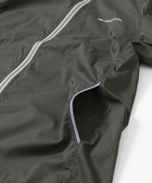 KRIFF MAYER Lady's Collection（クリフメイヤーレディースコレクション）の「さらさらエアーフードJK（ナイロンジャケット・レディース・チャコール/イエロー/ネイビー/その他5/カラフル/カーキ/グレー・MEDIUM/LARGE）」の18枚目の写真