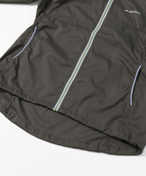 KRIFF MAYER Lady's Collection（クリフメイヤーレディースコレクション）の「さらさらエアーフードJK（ナイロンジャケット・レディース・チャコール/イエロー/ネイビー/その他5/カラフル/カーキ/グレー・MEDIUM/LARGE）」の19枚目の写真