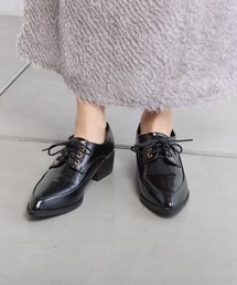 PUAL CE CIN | エナメルレースアップシューズ(ローファー)