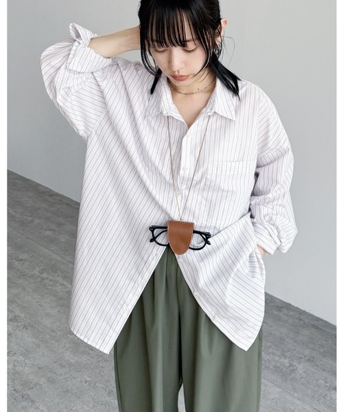 reca(レカ)の「アソートオーバーサイズベーシックシャツ(シャツ/ブラウス・レディース・オフホワイト/ピンク系その他/ブルー系その他/グリーン/サックスブルー/ブルー系その他2/ブラック系その他/ブルー系その他3/ブルー系その他4/ブラック系その他2/ホワイト系その他2/ホワイト系その他/ピンク系その他2・FREE)」の20枚目の写真