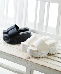 Noubel Voug Relax | 極厚ボリュームソールシンプルミュールサンダル(サンダル)